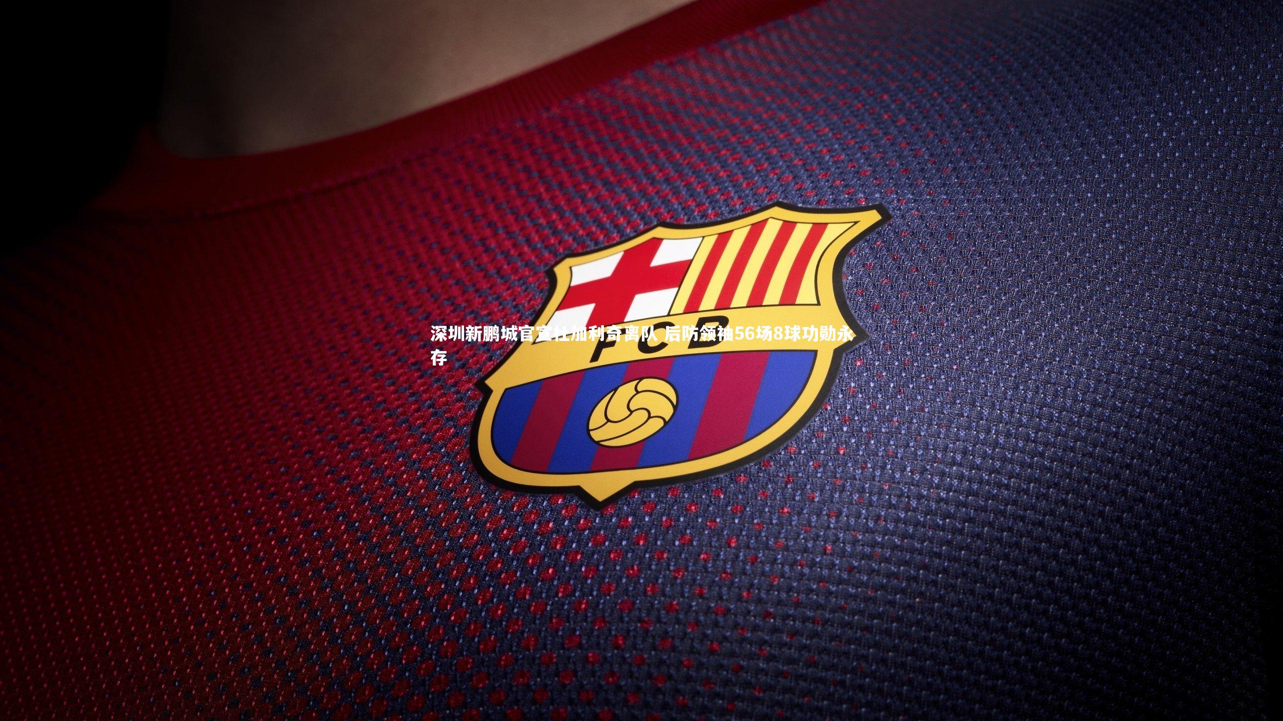 深圳新鹏城官宣杜加利奇离队 后防领袖56场8球功勋永存